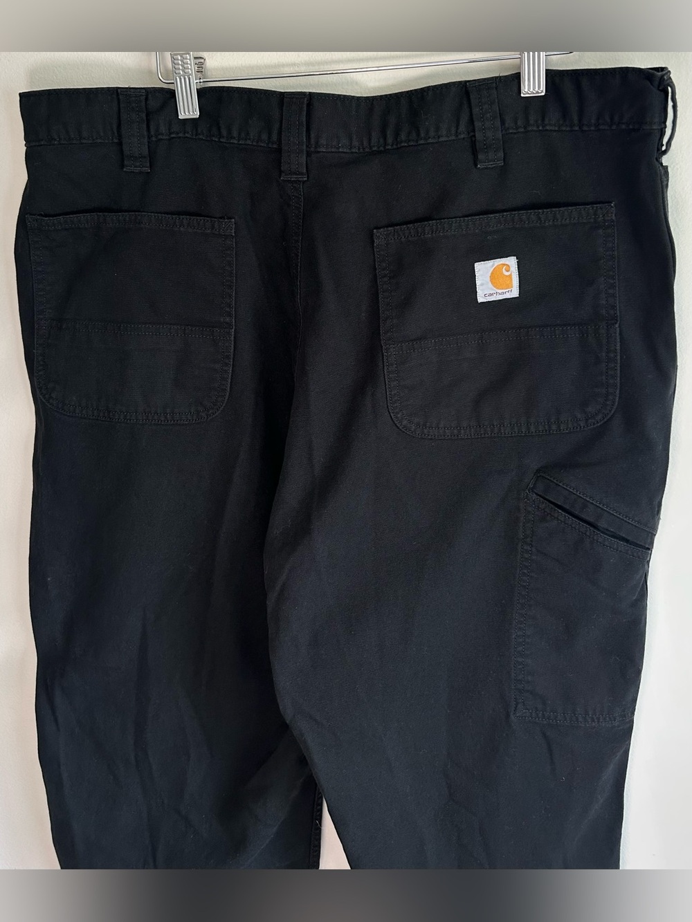Carhartt Men’s Relaxed Fit Work Pants Size 40X32 Black Carpenter Pants Like New - Picture 6 of 10